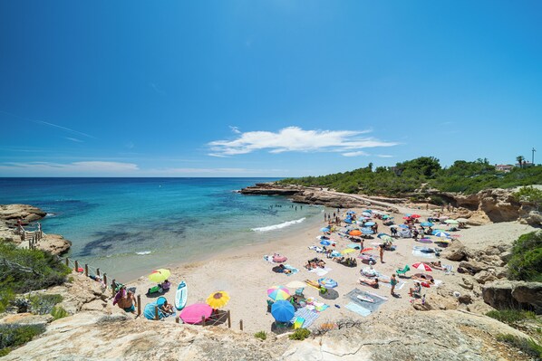 Vlak bij het strand