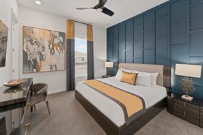 11 bedrooms, desk, iron/ironing board, travel crib - Action-Packed Villa w Sports Simulator, Bowling, Gamer BR & Theater - Near Parks (Davenport)