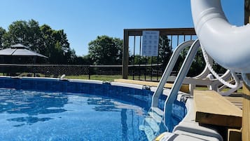Piscine extérieure, piscine chauffée
