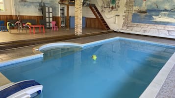 Indoor pool, a heated pool