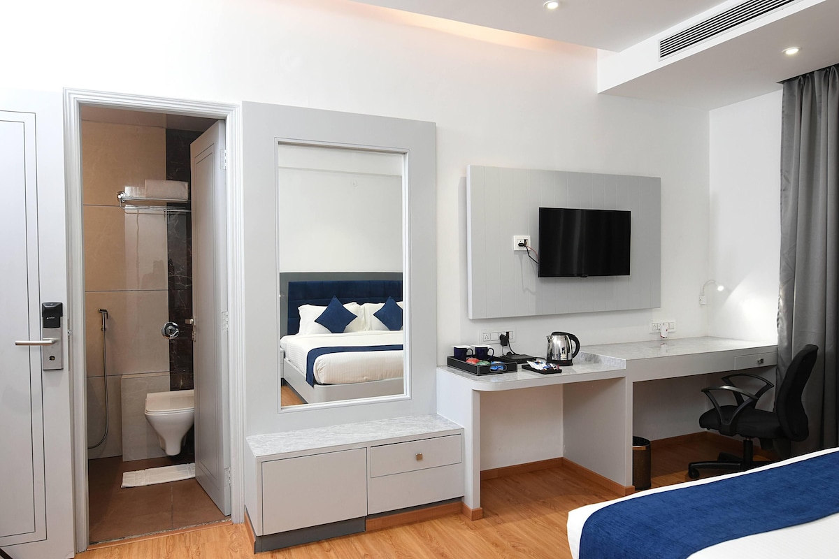 Literie de qualité supérieure, matelas Select Comfort, minibar