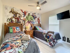 5 bedrooms, iron/ironing board, travel crib, free WiFi