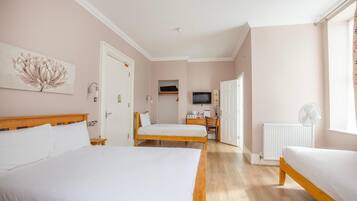 Family Quadruple Room | Desk, blackout drapes, iron/ironing board, free WiFi