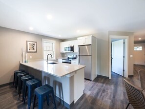 Fridge, microwave, oven, stovetop - Long Beach Suites: Ocean Views, Book 2025 Already! (Gloucester)