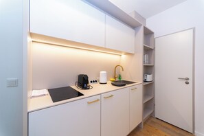 Doppelzimmer, Balkon, Gartenblick | Eigene Küche