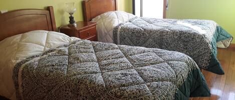 2 bedrooms, iron/ironing board, WiFi, bed sheets