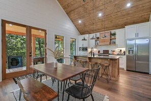 Dining - GET TOASTED · Luxury “Smart Cabin” w/Hot-tub+More! (Broken Bow)