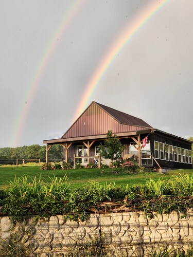 864 sq ft Rustic bunkhouse located on a working farm.  Minutes from Skaneateles!