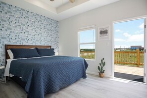 3 bedrooms, desk, free WiFi, bed sheets - Beachfront Retreat | Gulf Views, Wraparound Deck, Sleeps 12, Pet-Friendly, & More (Gilchrist)