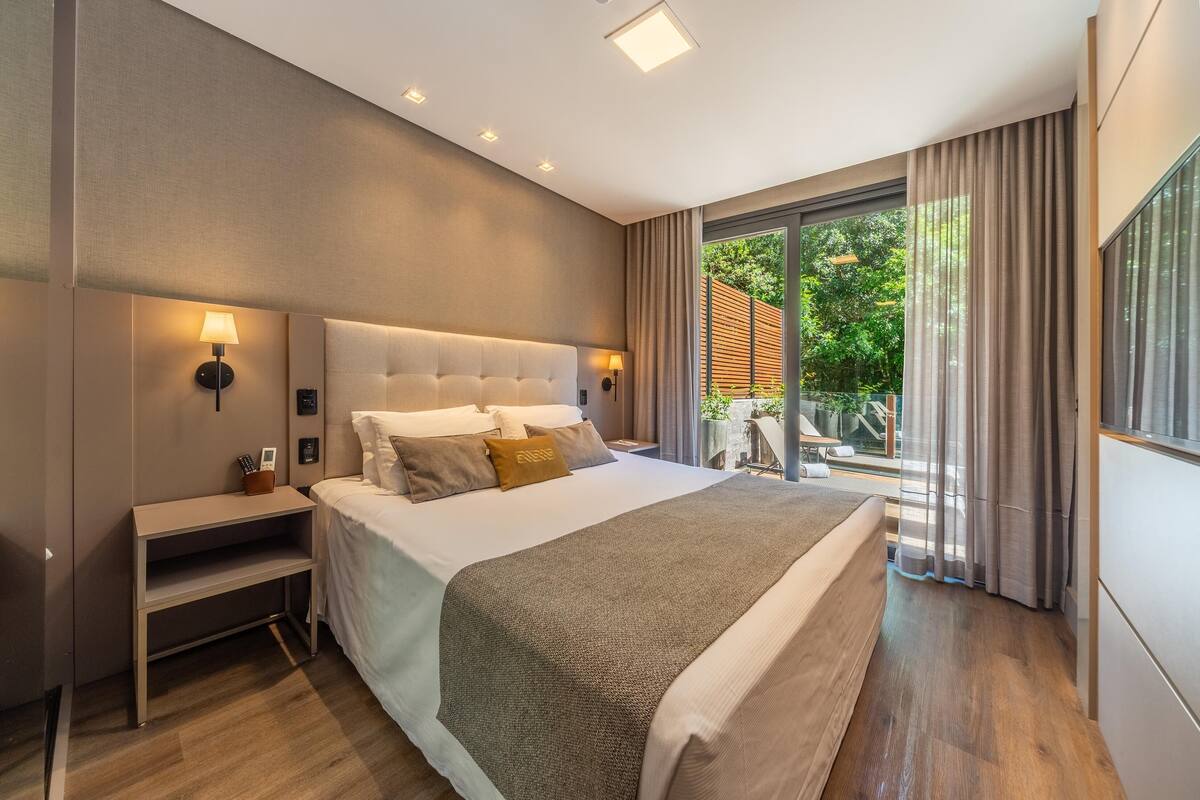 1 chambre, literie hypoallergénique, minibar