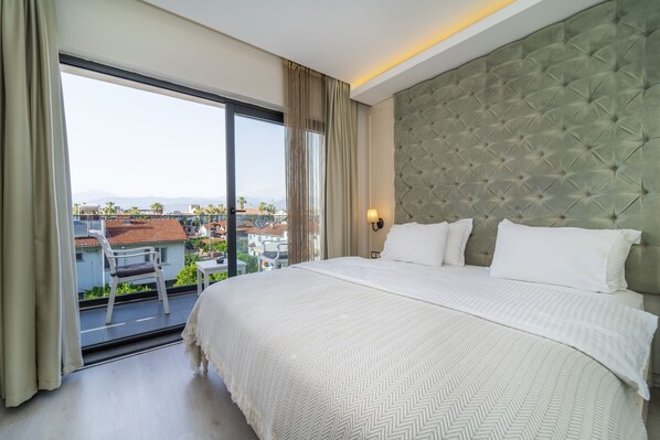 Deluxe Suit with Balcony | Bettwäsche aus ägyptischer Baumwolle, hochwertige Bettwaren