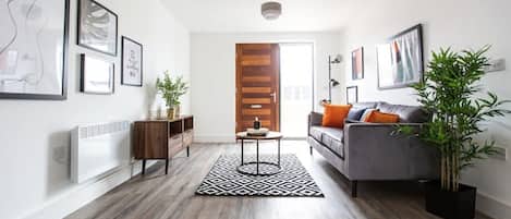 Departamento panorámico, con acceso para personas discapacitadas, baño privado | Lounge