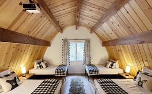 2 bedrooms, desk, iron/ironing board, travel cot