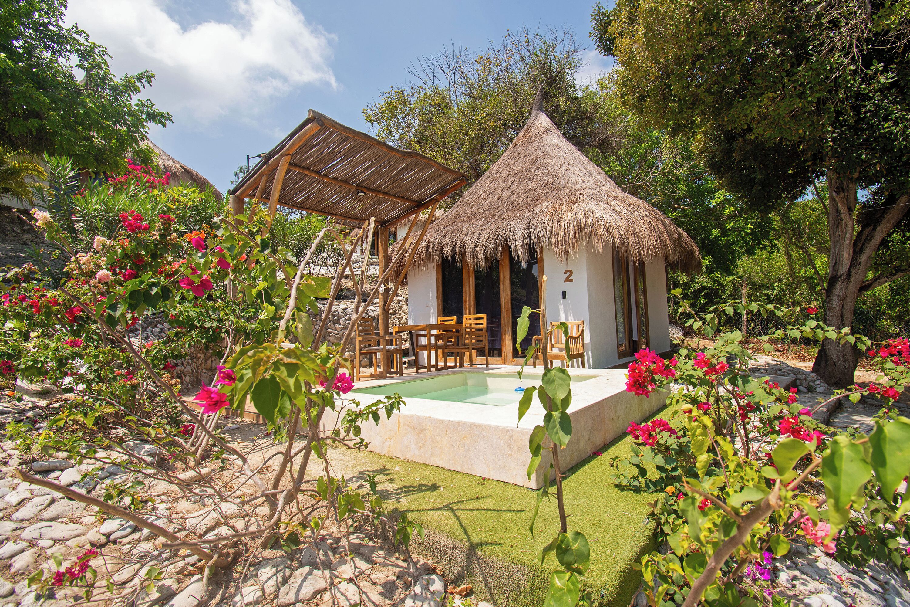 Deluxe-dobbeltværelse - privat pool | Sengetøj