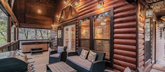 Secluded Cabin with Private Hot Tub Near State Park