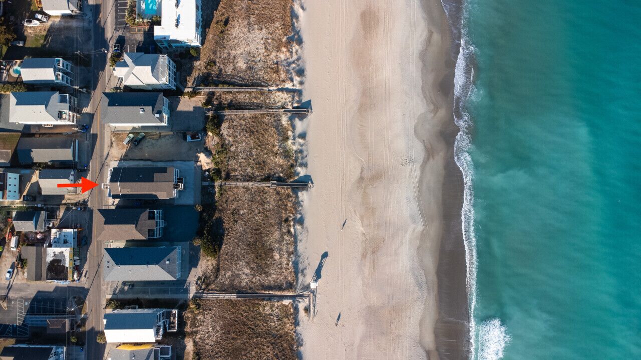 Vlak bij het strand