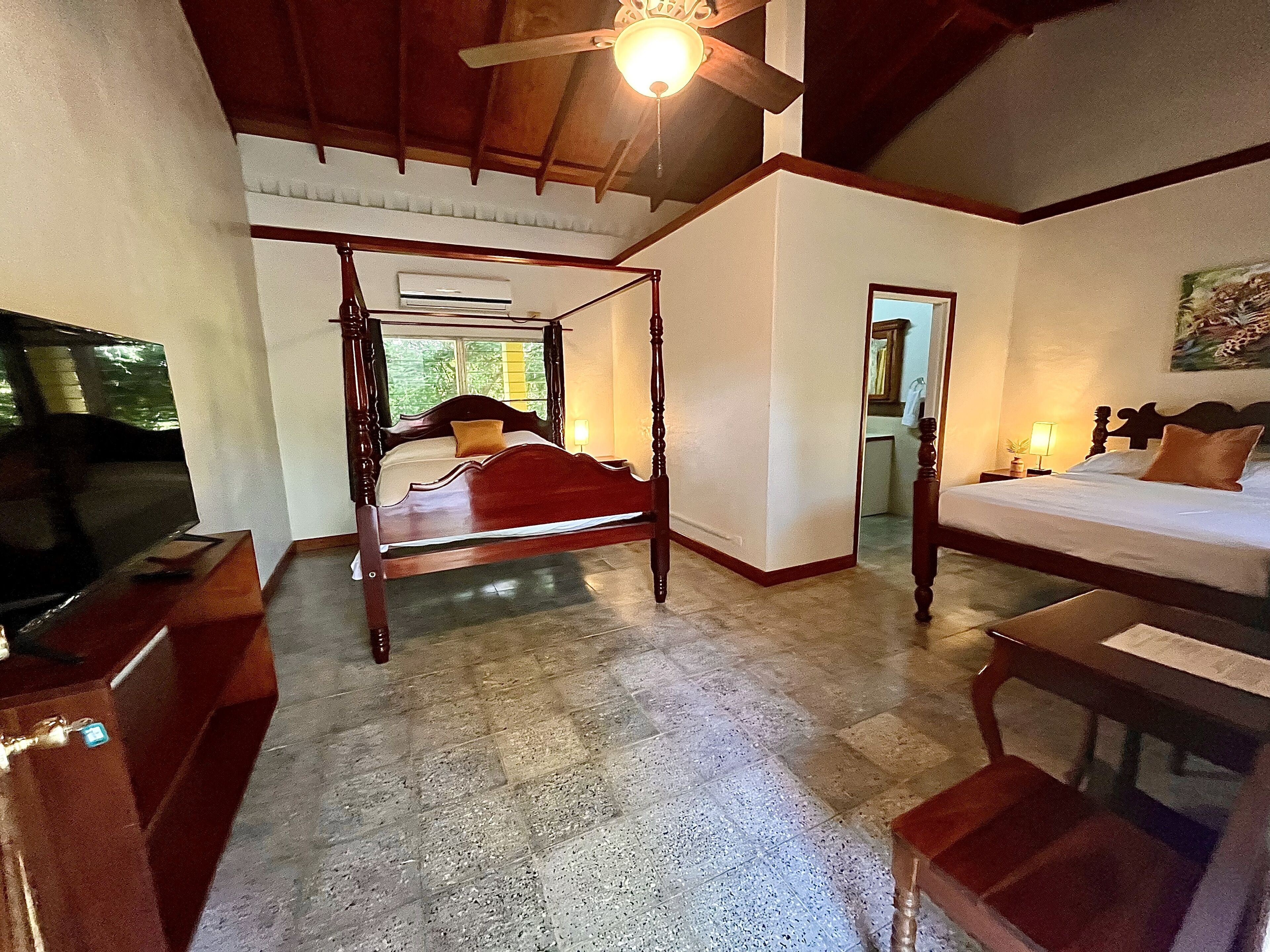 Premium Quadruple Room | Blackout drapes, iron/ironing board, free WiFi, bed sheets