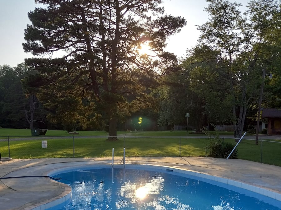 Seasonal outdoor pool