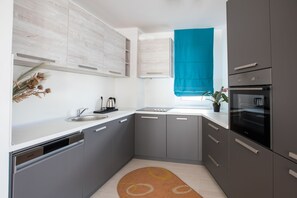 Elite Apartment | Private kitchen | Fridge, oven, dishwasher, cookware/dishes/utensils - Green Nature Hotel & Apartments (Sarajevo)