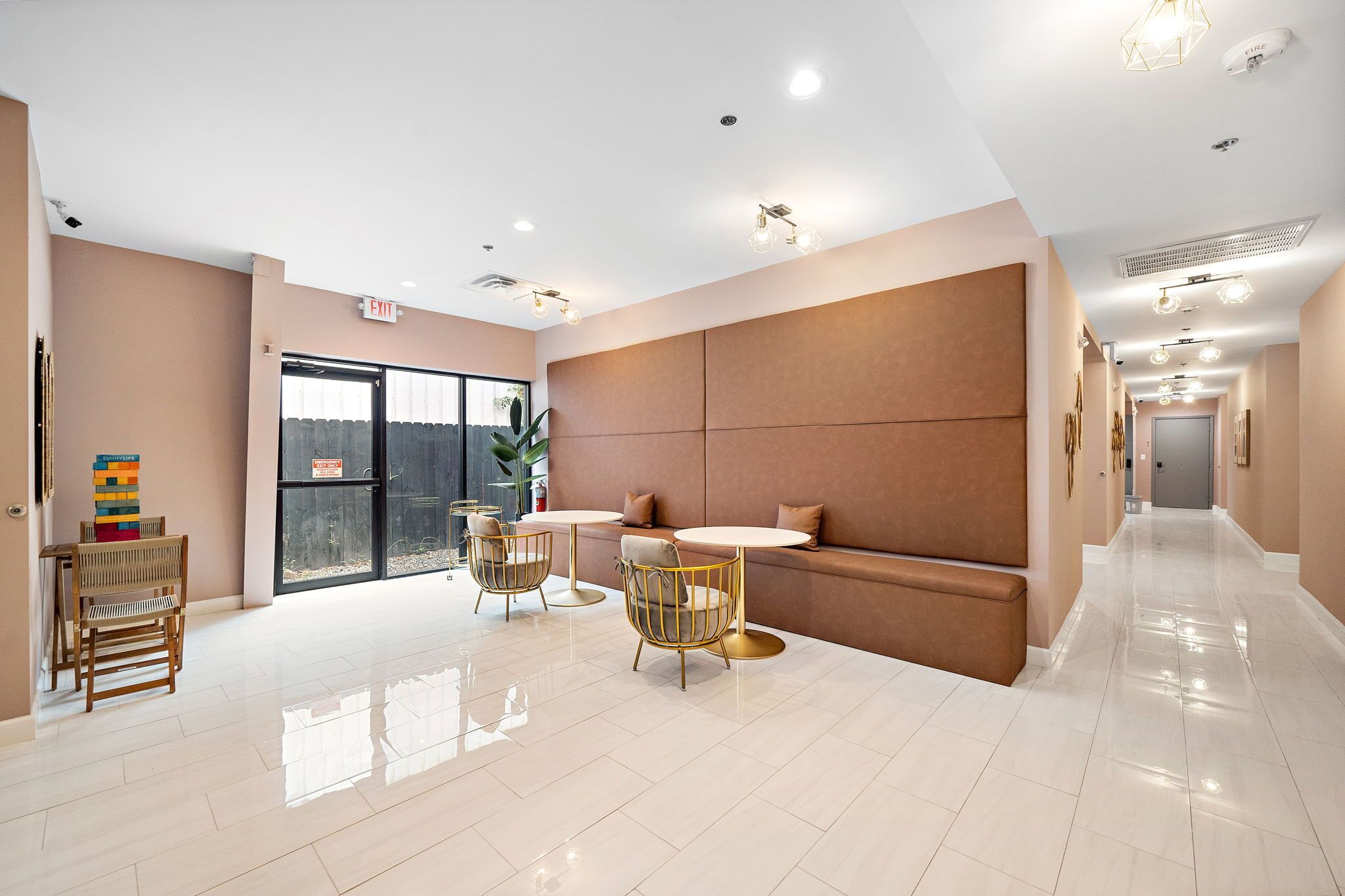 Sala de estar en el lobby