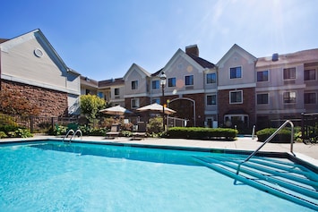 Take a dip in the outdoor pool.