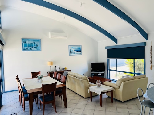 Blue Poles - Pet Friendly Outside