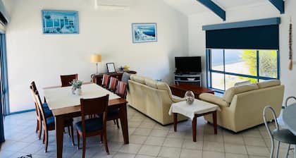 Blue Poles - Pet Friendly Outside