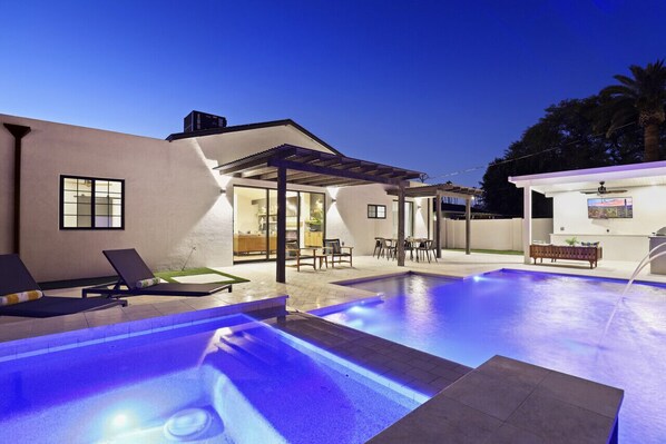 Una piscina climatizada