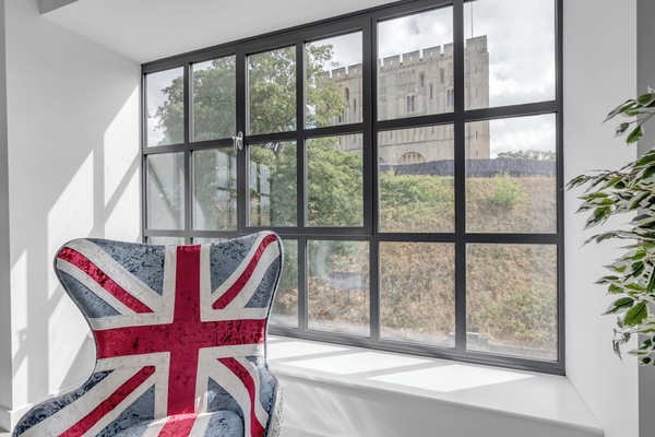 View outside through the windows