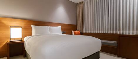 Quarto casal superior | Edredons de pluma, Wi-Fi de cortesia, roupa de cama