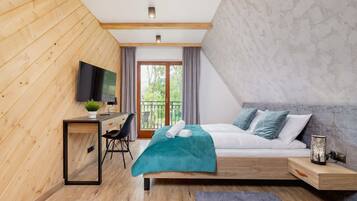 1 slaapkamer, een strijkplank/strijkijzer, wifi, beddengoed