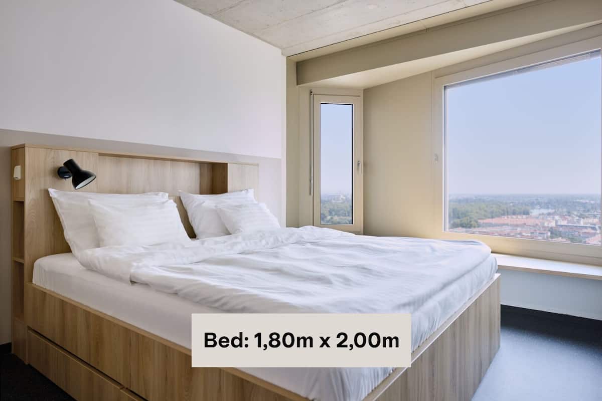 1 bedroom, individually furnished, desk, laptop workspace