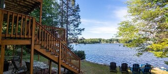 Leicester Lake Front Home, Come Relax!