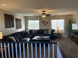 Smart TV - AZ Sun & Serenity: 4BR home w/Heated Pool, BBQ Island, Prime location– Sleeps 12 (Surprise)