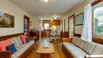 TV, fireplace, DVD player