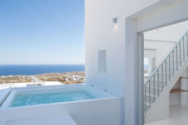 Honeymoon Seaview Maisonette with Private Hot Tub & Private Steam Room (A4) | Beach/ocean view