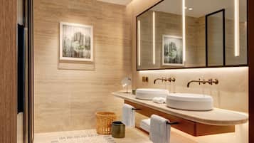 Premium bedding, memory foam beds, minibar (free items), in-room safe