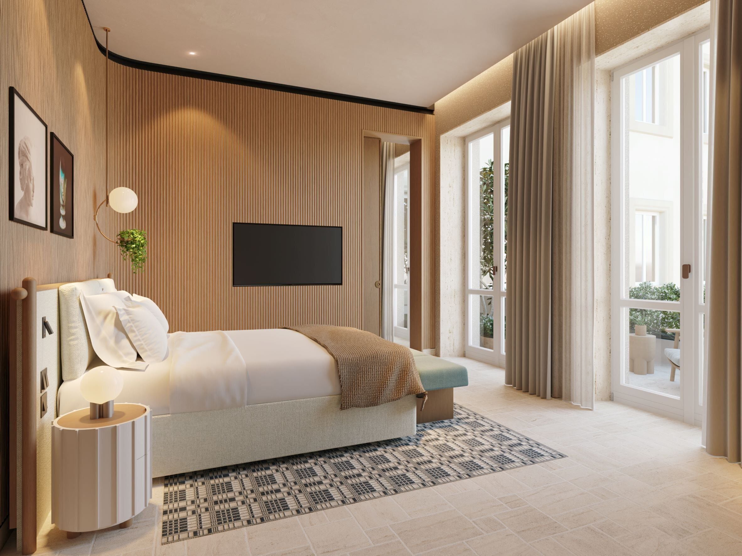 Literie de qualité, lit avec matelas en mousse à mémoire