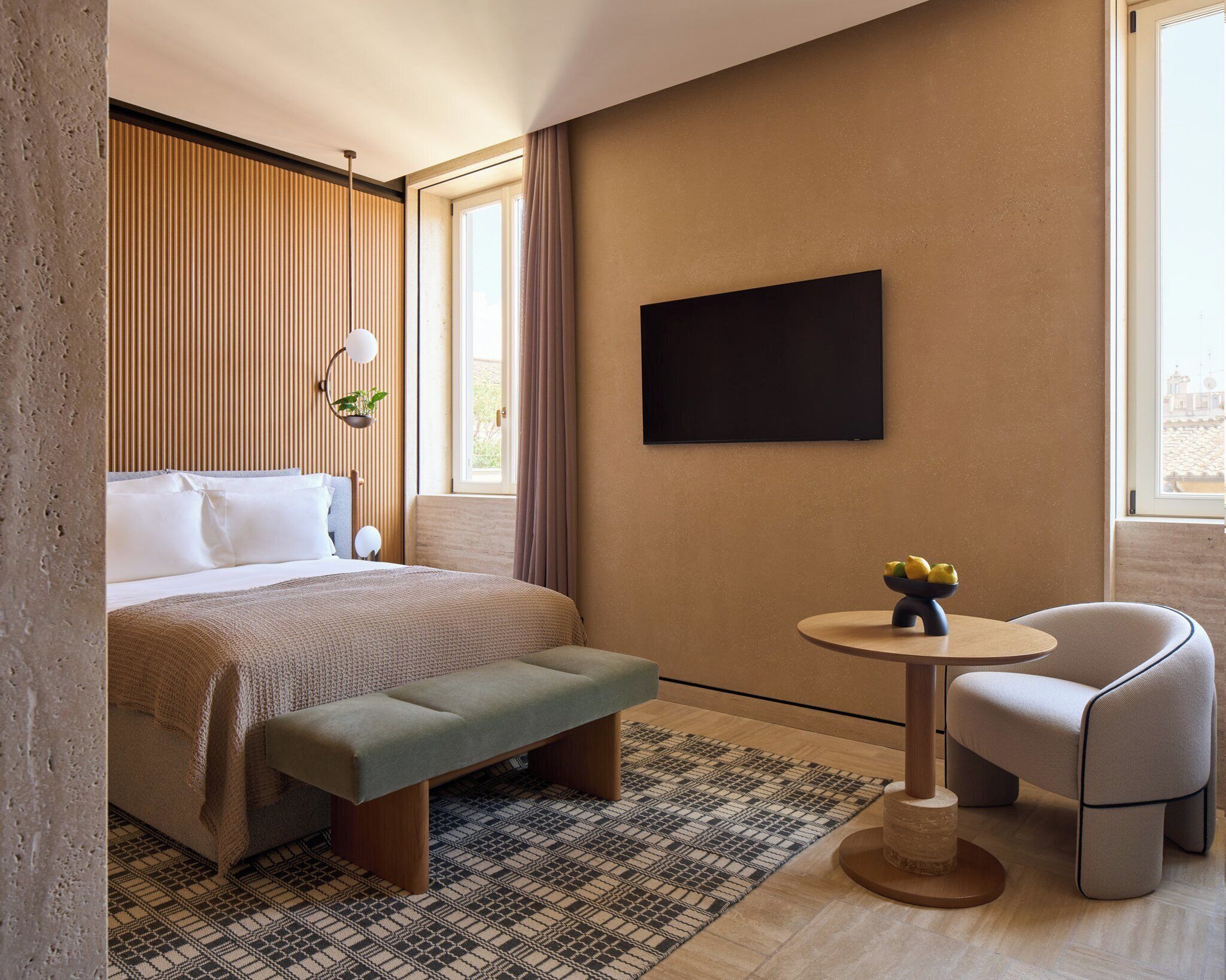 Premium bedding, memory foam beds, minibar (free items), in-room safe