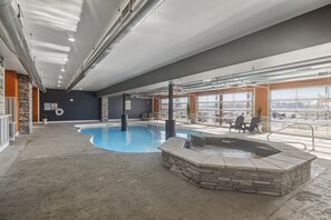Indoor pool, a heated pool