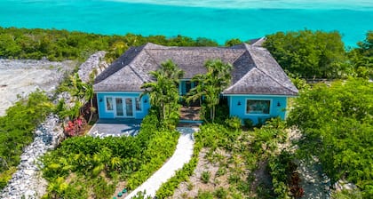 Amani Hideaway with an 180 degree View over Moriah Harbors turquoise Water