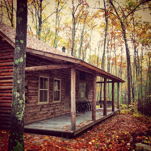 Log Cabin in the Woods with a Rustic Vibe