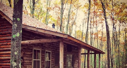 Log Cabin in the Woods with a Rustic Vibe