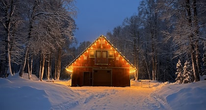 Cozy retreat hidden in the birch trees of Talkeetna