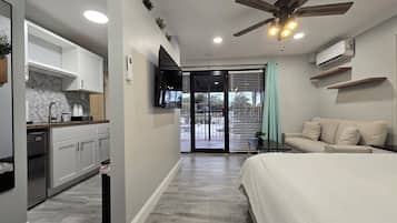 Luxury Single Room, 1 King Bed with Sofa bed, Pool View | Premium bedding, memory-foam beds, individually decorated