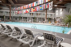 Indoor pool, outdoor pool