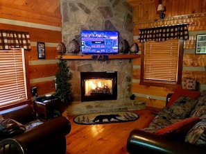 Smart TV, chimenea, Netflix y servicios de streaming