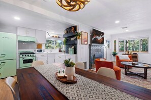 Dining - Cool Retro White Mountain Cabin (Lakeside)
