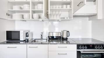 Kylskåp, mikrovågsugn, ugn och spishäll