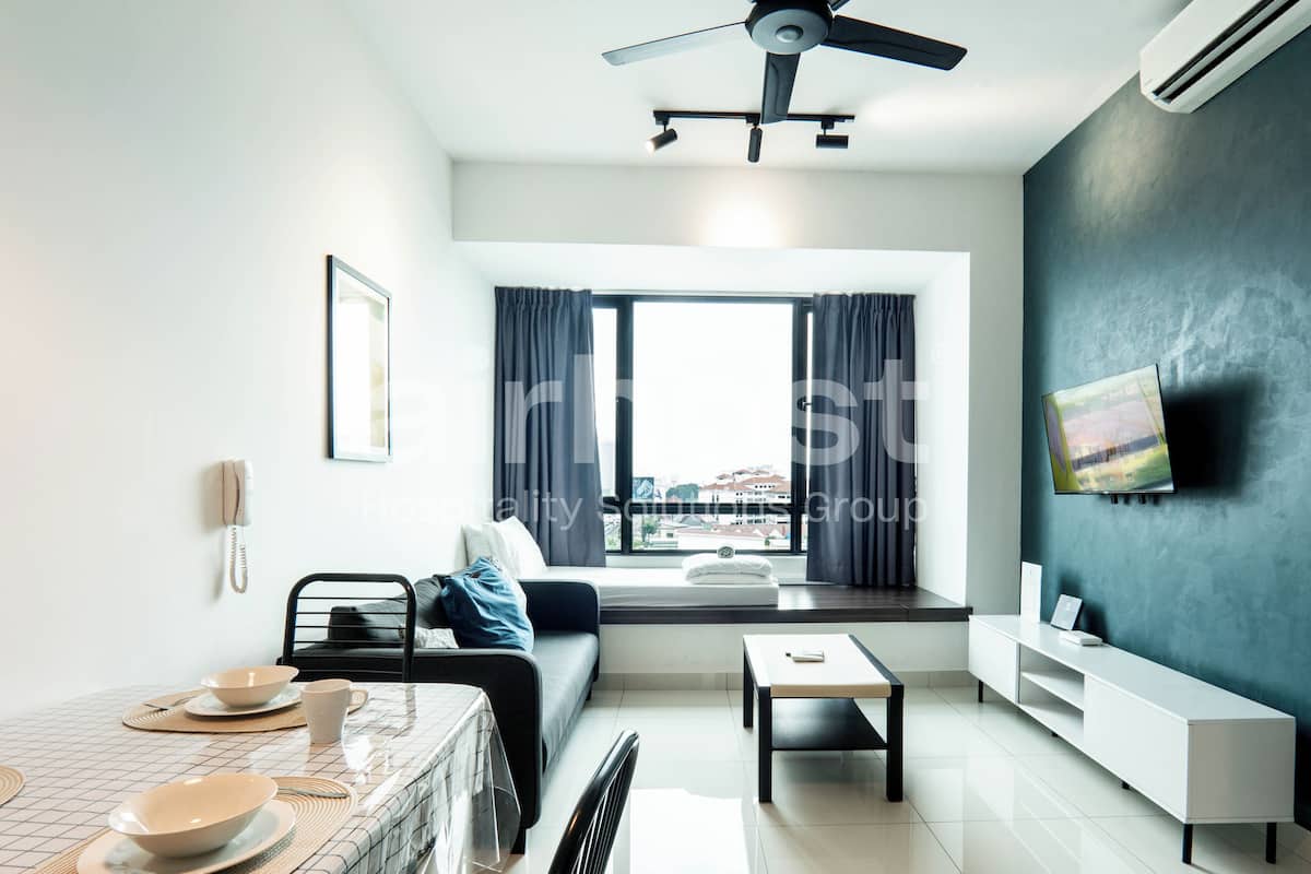 Basic Apartment, 2 Bedrooms, City View | 2 bedrooms, blackout drapes, iron/ironing board, free WiFi